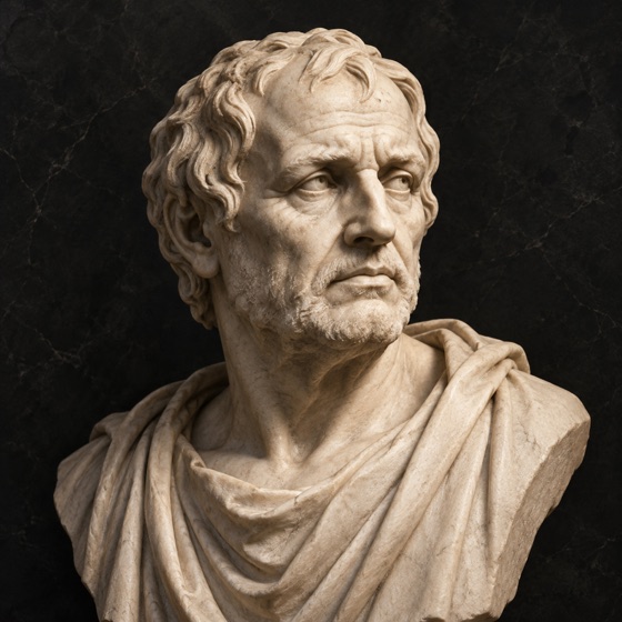 The Seneca app icon: a marble bust of a Roman philosopher